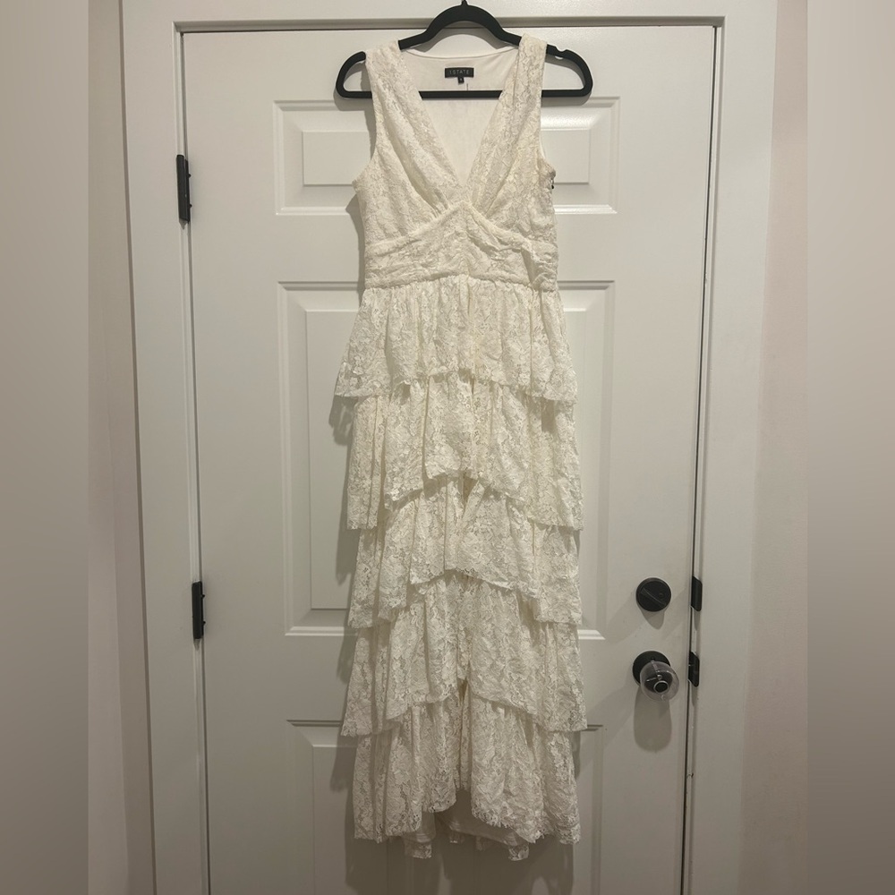 1. State Cascading Ruffle Maxi Dress - Picture 3 of 9